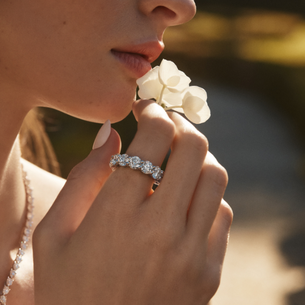 Round Diamond Eternity Band