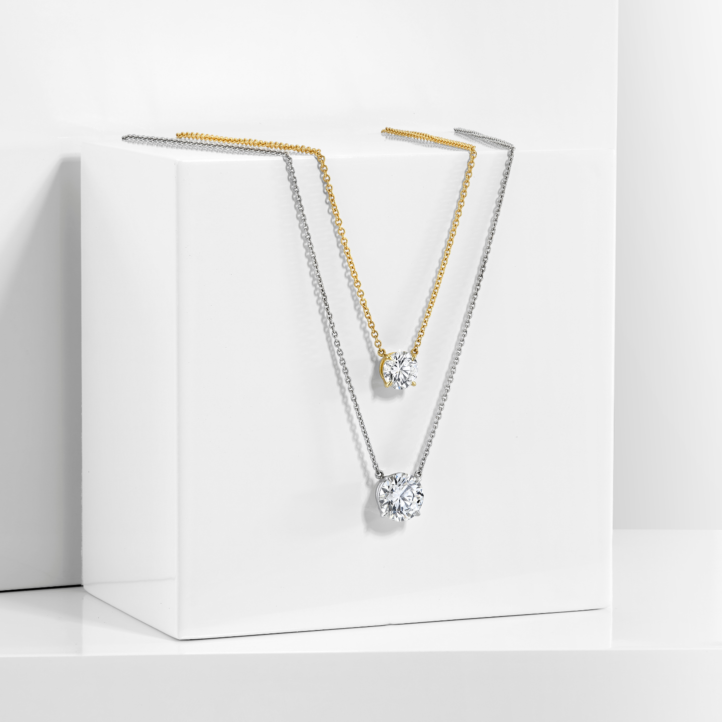 Classic Round Diamond Solitaire Pendant