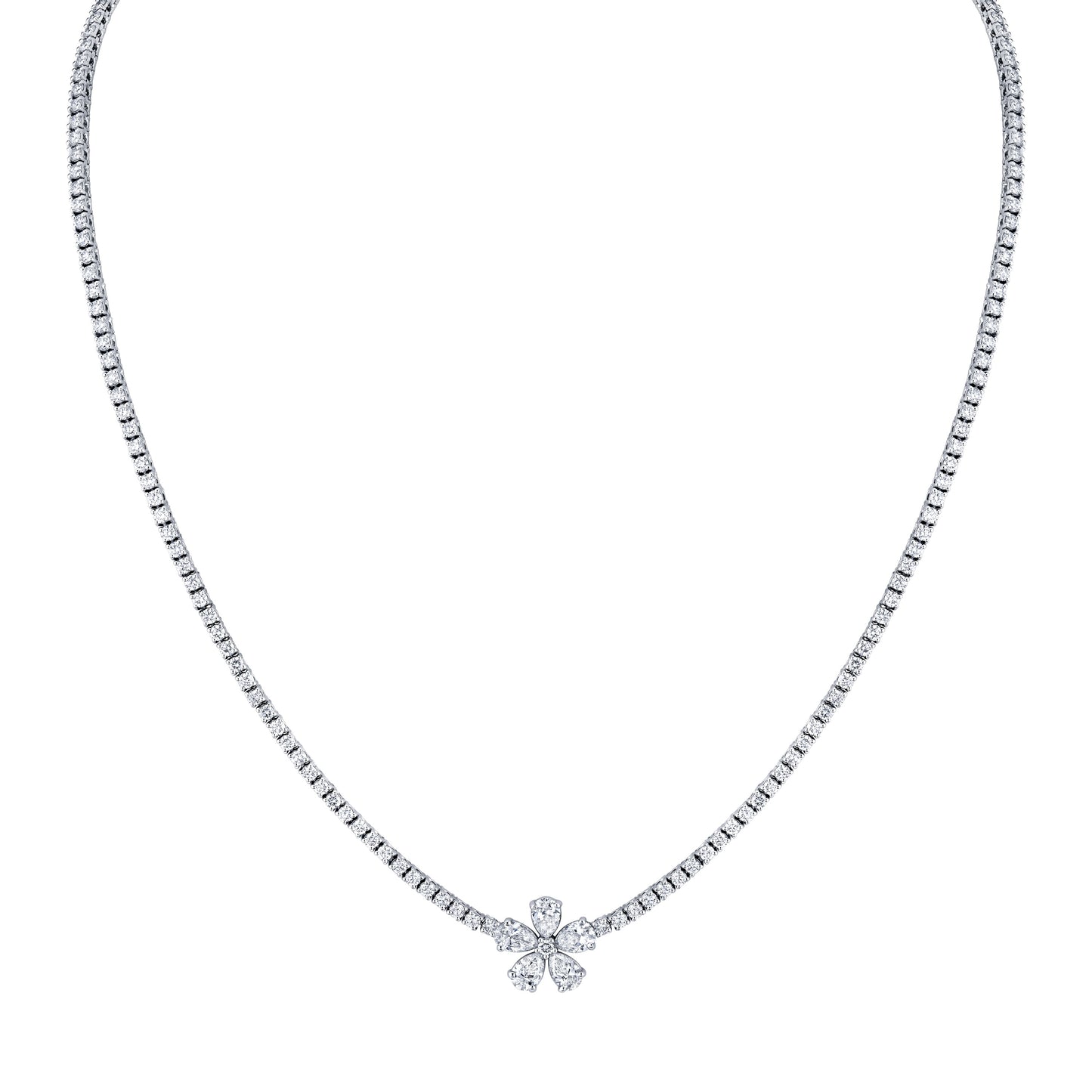 Flower Diamond Necklace