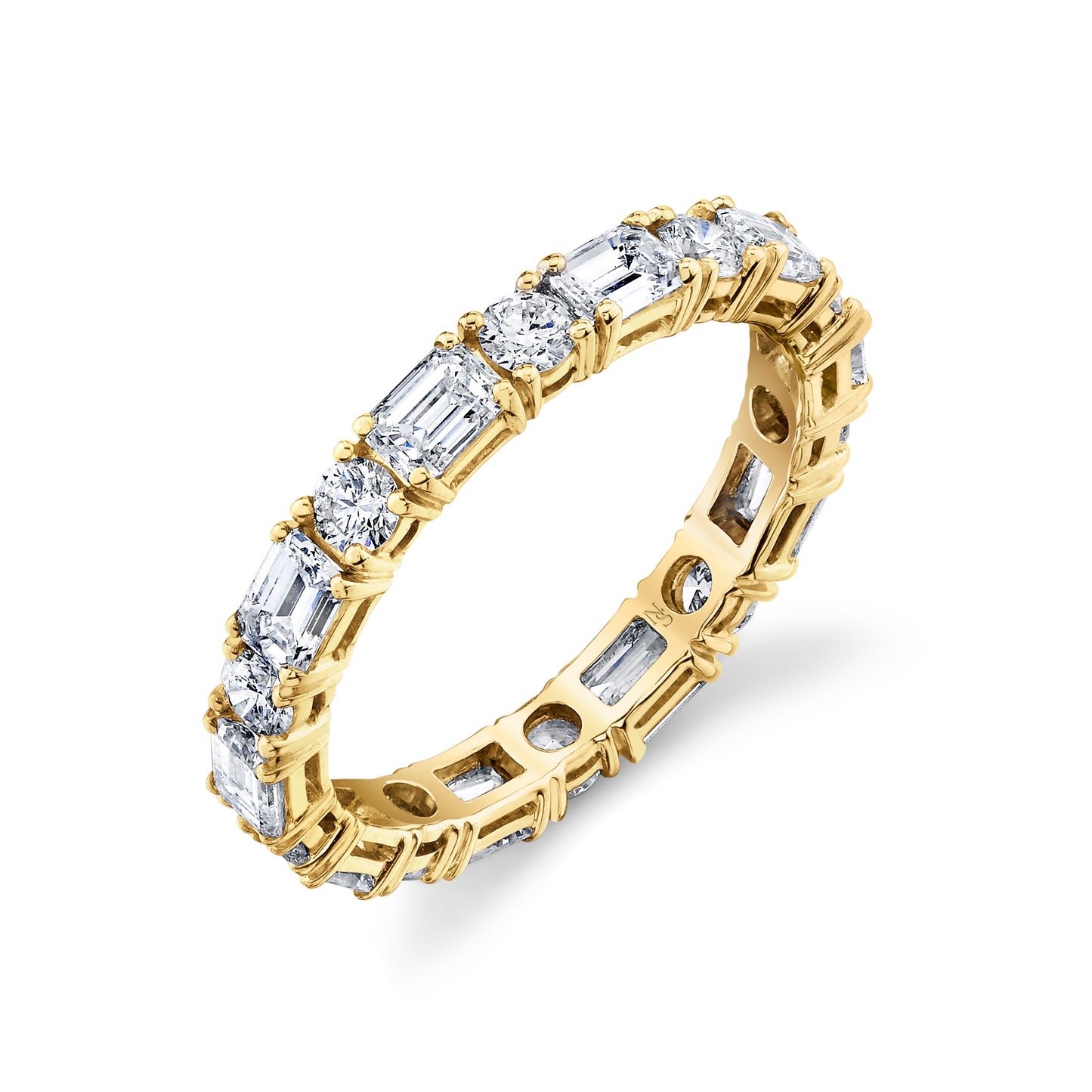 Alternating Diamonds Eternity Band