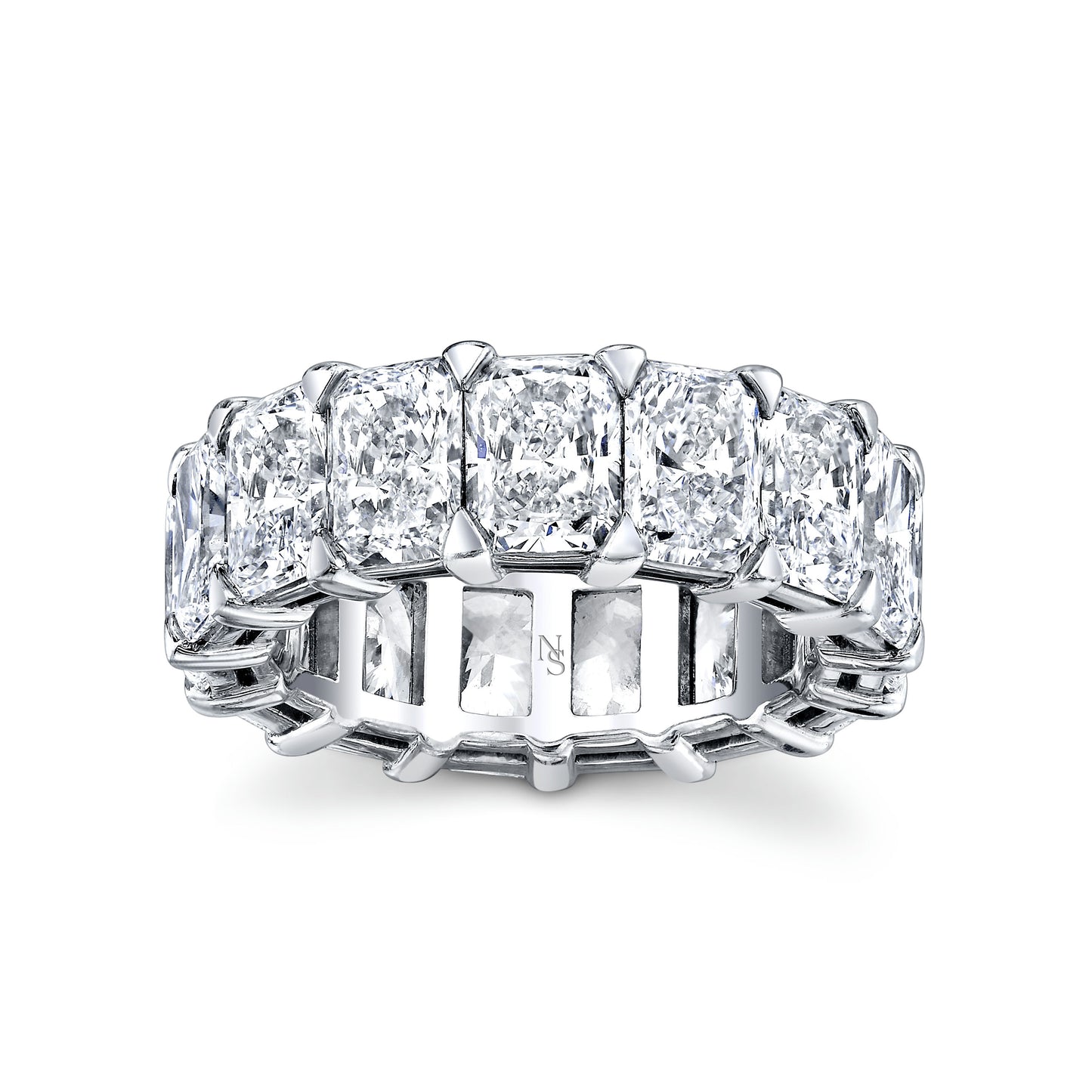 Radiant Cut Diamond Eternity Band