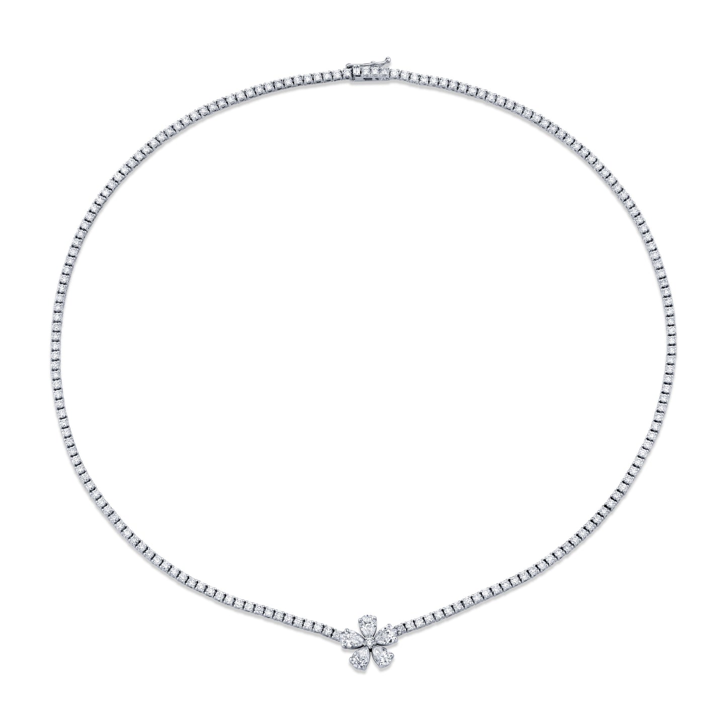 Flower Diamond Necklace