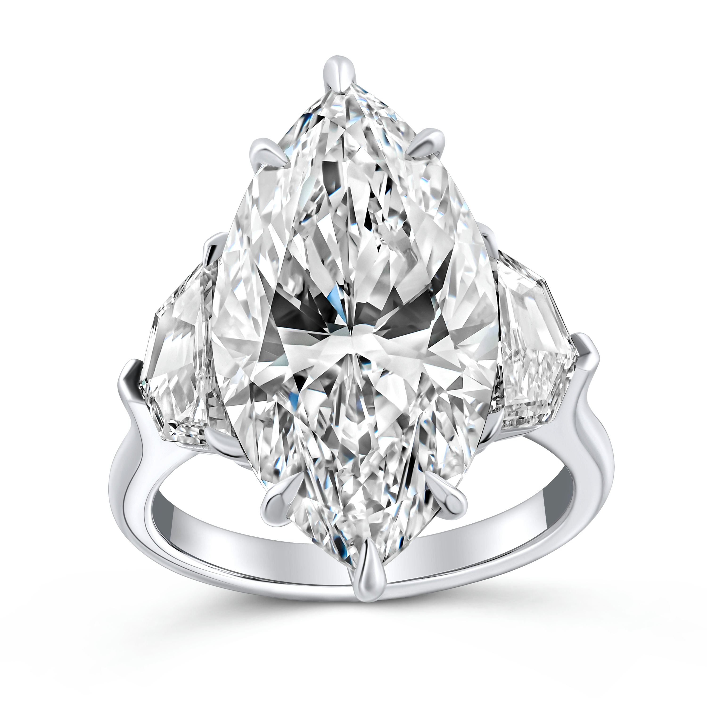 Marquise Diamond Three Stone Ring | Norman Silverman – Norman Silverman