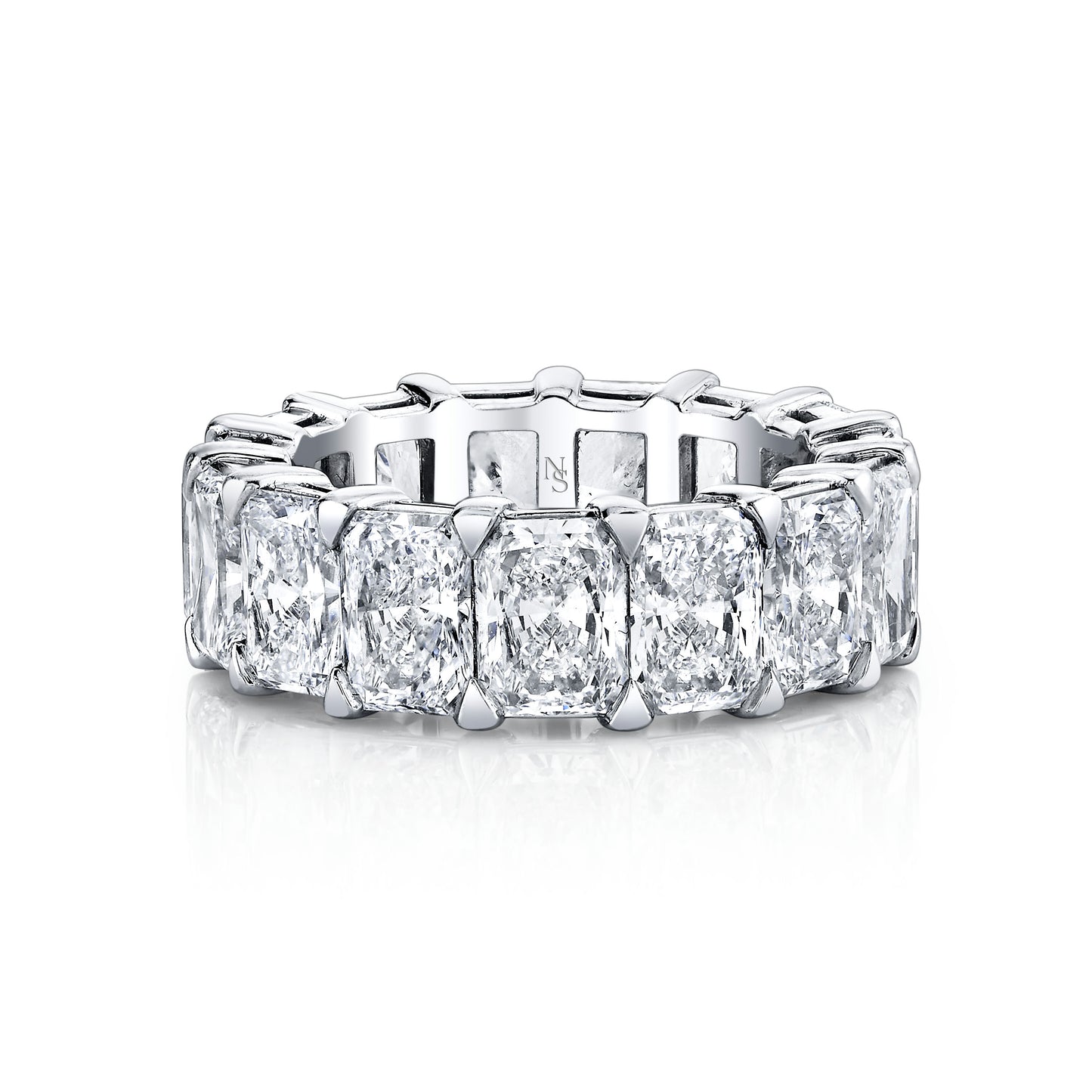 Radiant Cut Diamond Eternity Band