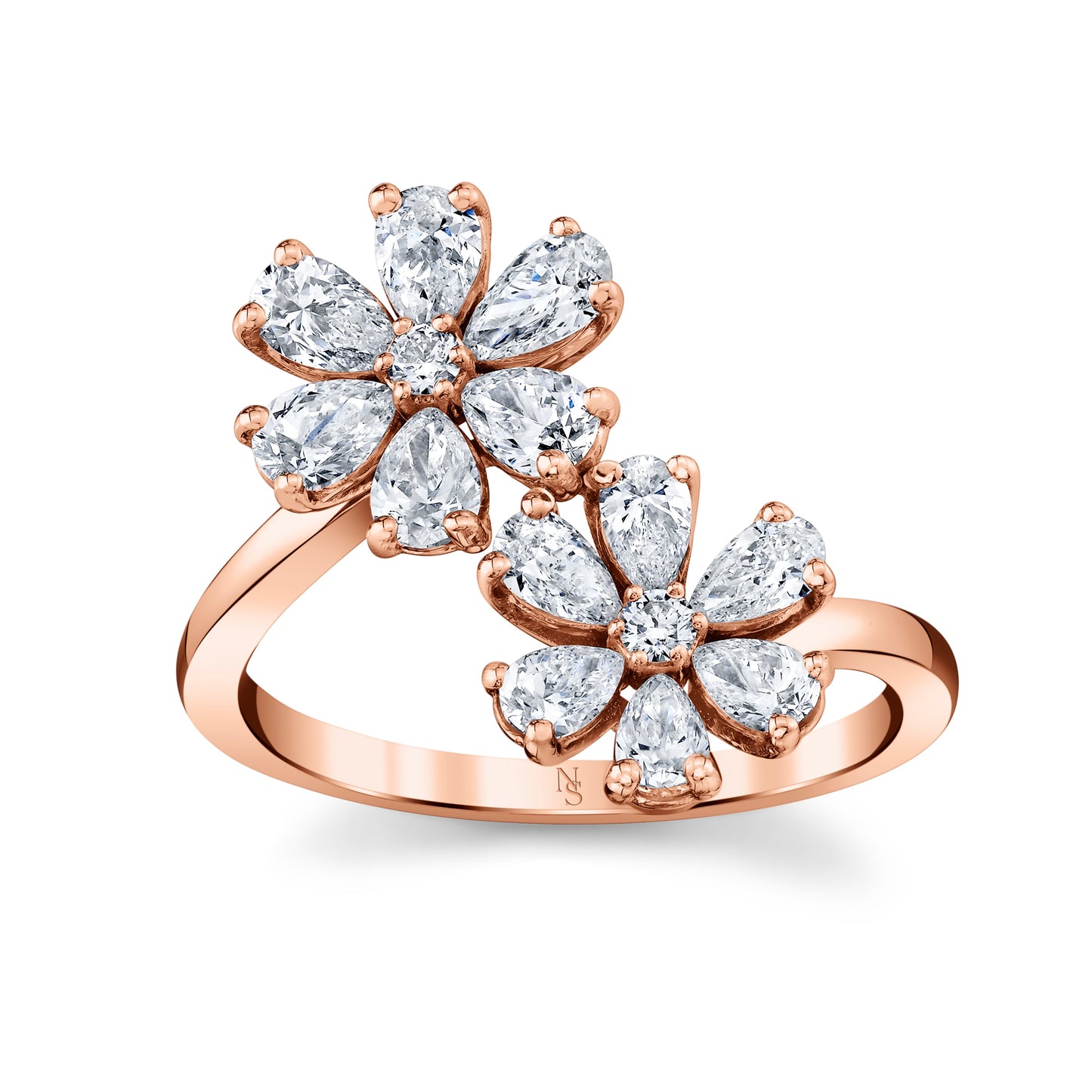 Deux Fleurs Diamond Ring