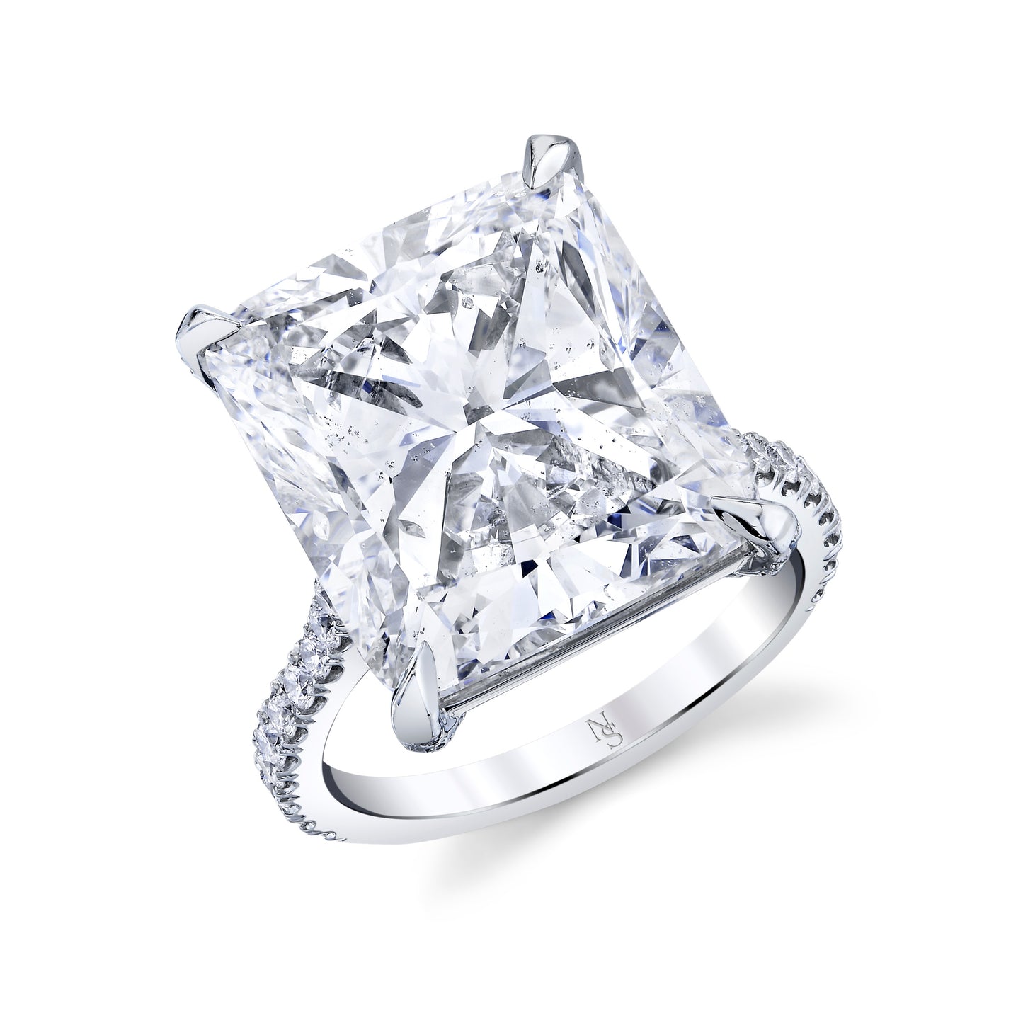 15.13 Carat Radiant Cut Diamond Ring