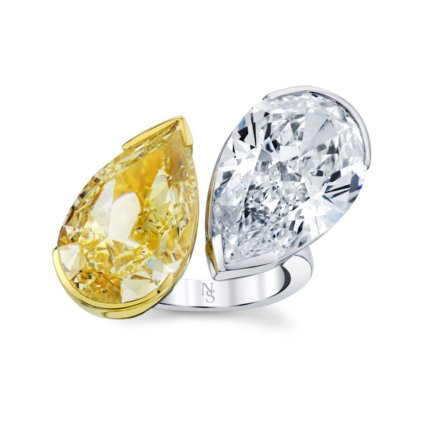 【送料無料】Ron Herman ロンハーマン White Diamond Demi Ring ホワイトダイヤモンド ハーフエタニティ リング｜SAN MARE