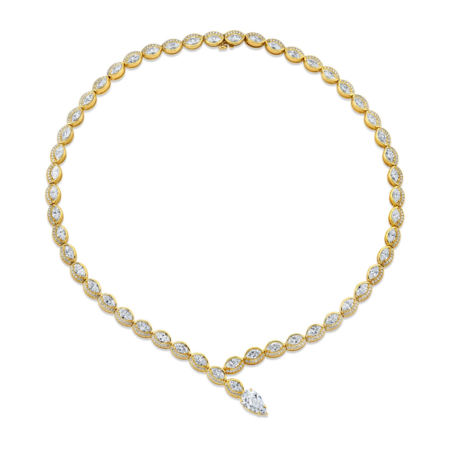 Marquise-cut Diamond Necklace