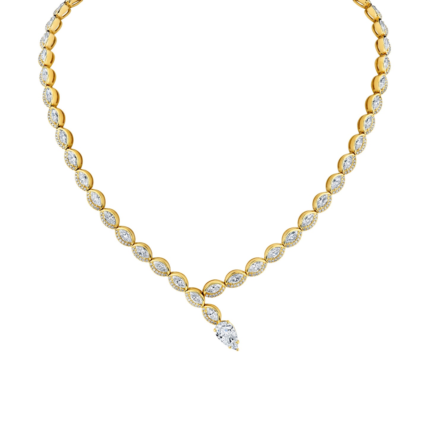 Marquise-cut Diamond Necklace