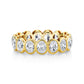 Oval Diamonds Bezel Set Eternity Band
