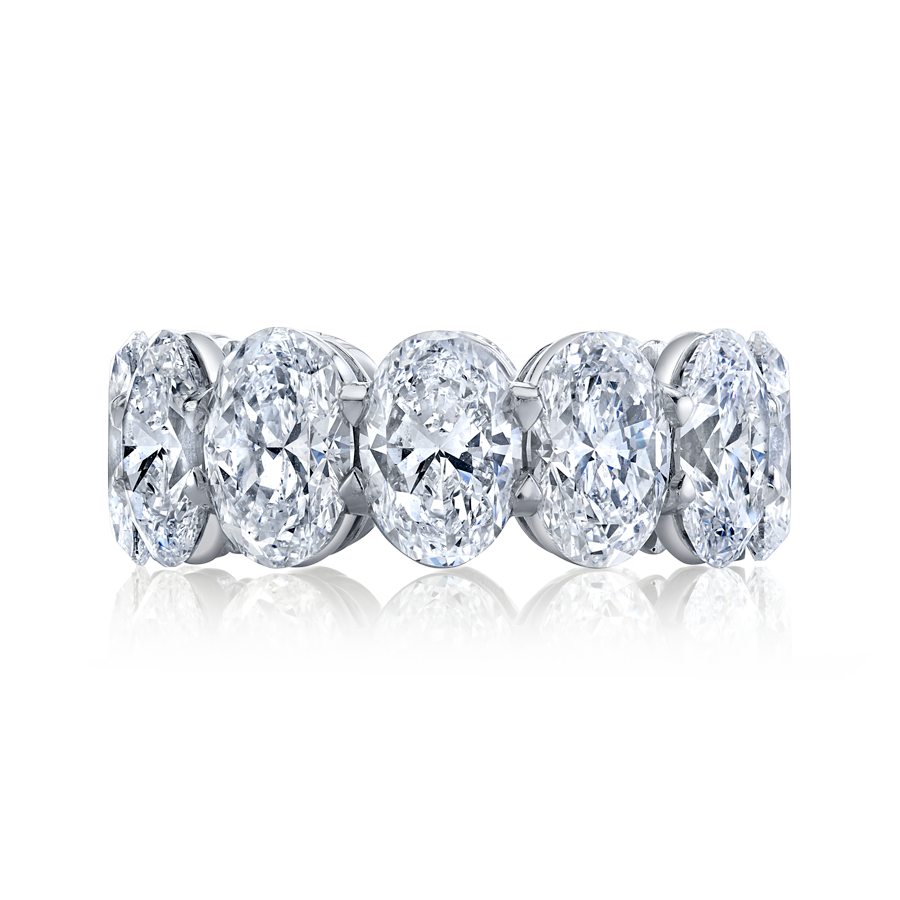 Oval Cut Diamond Eternity Band