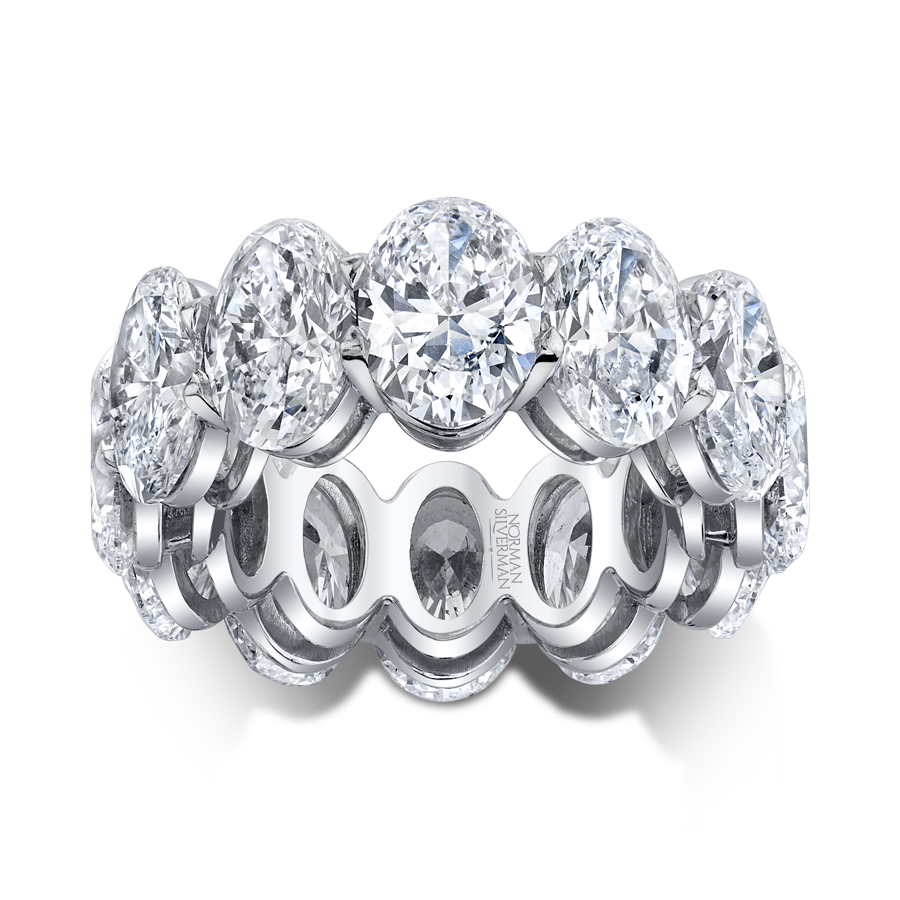 Oval Cut Diamond Eternity Band