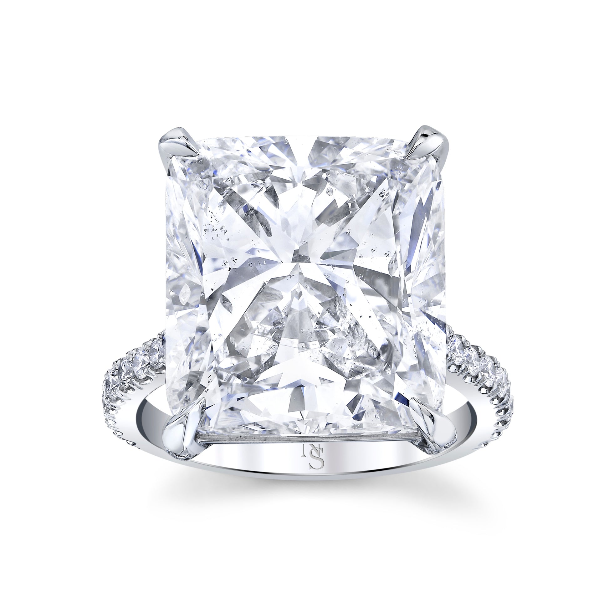 Cathedral Radiant Cut Hidden Halo Setting – Wachler Diamonds