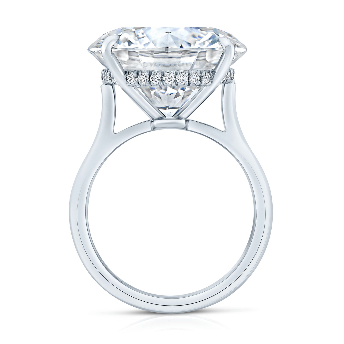 14.33 Carat Round Brilliant Cut Diamond Ring