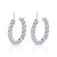 Norman Silverman Signature Everyday Diamond Hoops in White Gold