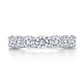 Brilliant Round Cut Diamond Halfway Eternity Band