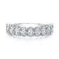 Oval Cut Half Way Band
