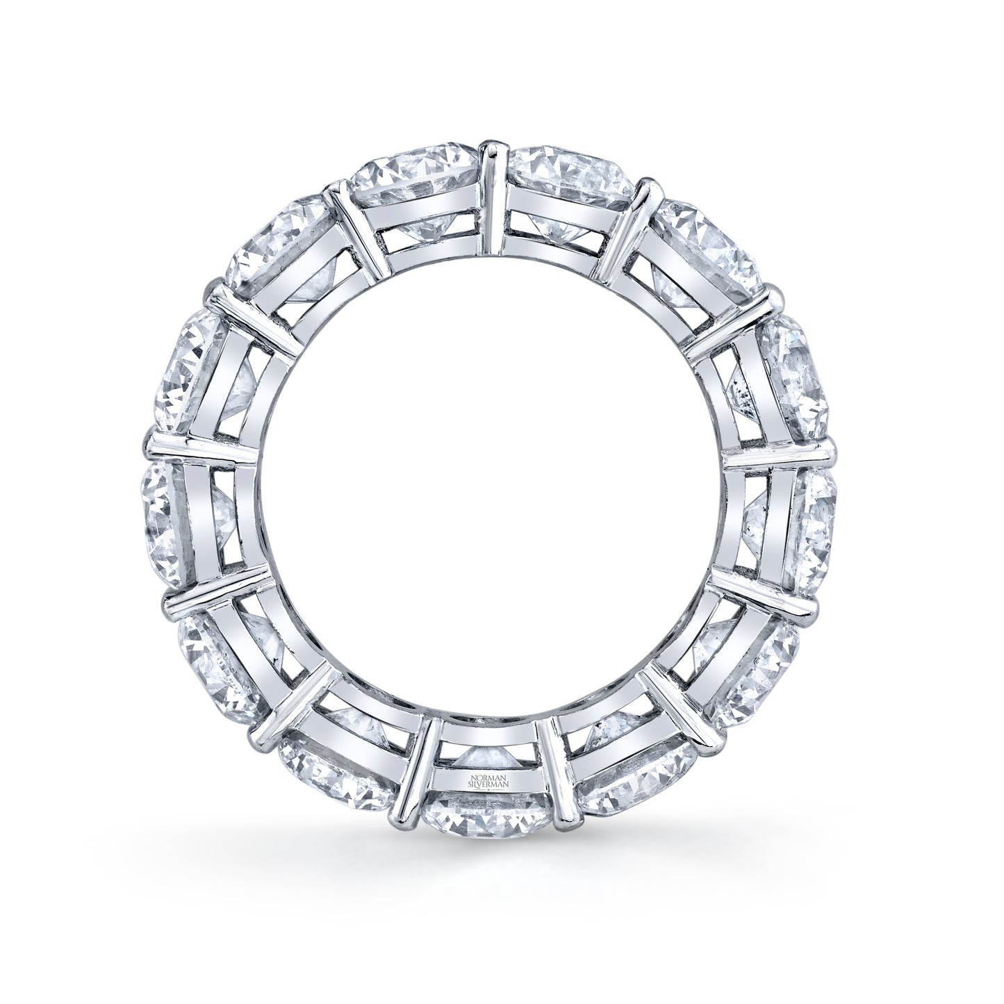 Round Cut Platinum Eternity Band