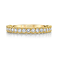 Brilliant Cut Diamond Halfway Eternity Band in Yellow Gold