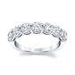 Brilliant Round Cut Diamond Halfway Eternity Band