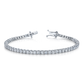 Norman Silverman Signature Tennis Bracelet in White Gold