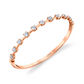 Round Brilliant Straight Line Bracelet