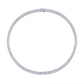 21.37 Carat Classic Straight-line Diamond Necklace