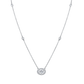 Petite Oval Cut Diamond Pendant