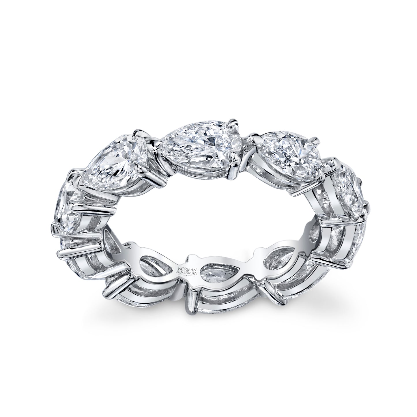 Pear Shaped East-West  Eternity Band