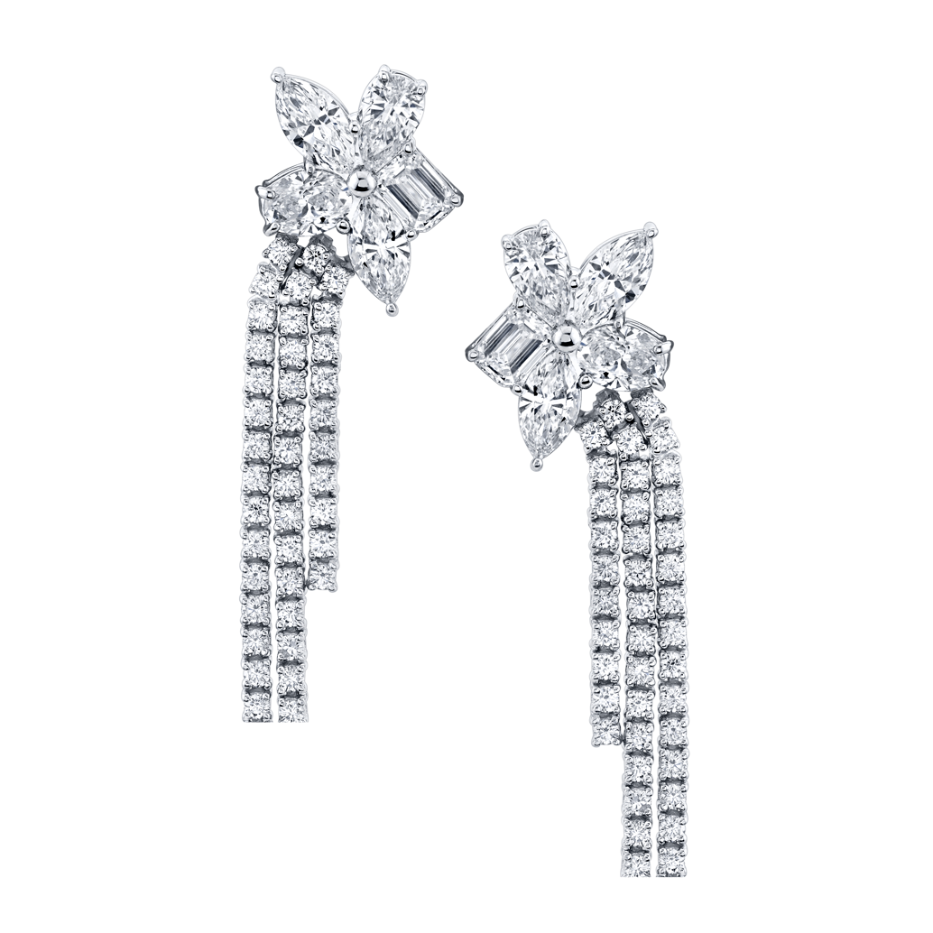 Shooting Star 4 Carat Diamond Earrings – Norman Silverman