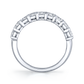 Emerald Cut Diamond Halfway Eternity Band