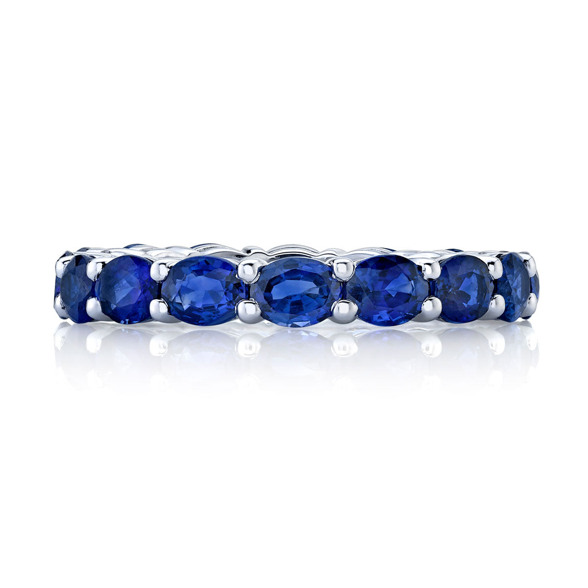 Oval Sapphire eternity band