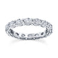 Oval Cut East-West Eternity Band