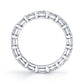Oval Cut East-West Eternity Band
