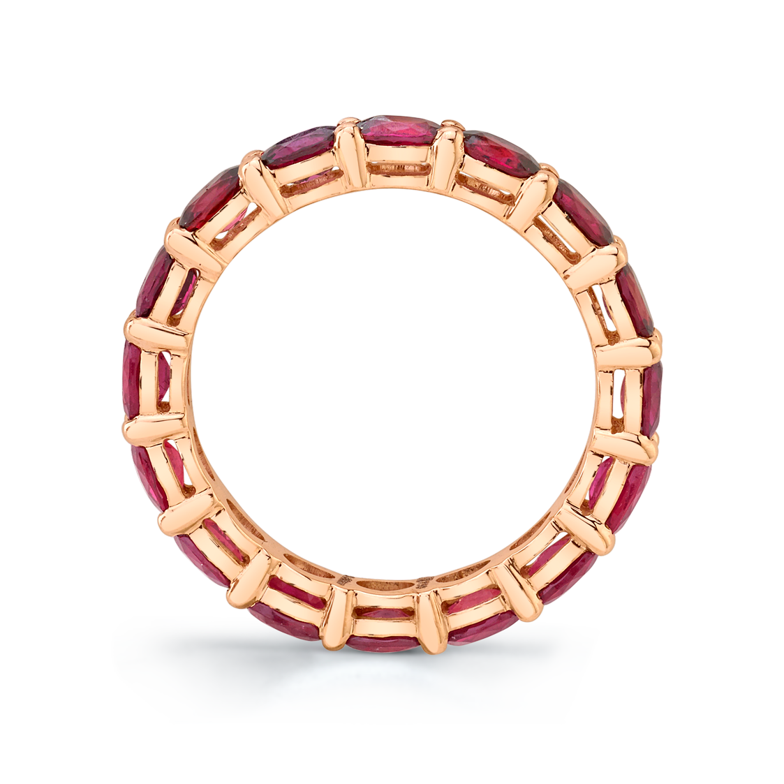 OVAL RUBY ETERNITY BAND