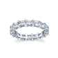 East-West Emerald Cut Eternity Band
