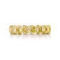 Asscher-Cut Diamond Eternity Band Set in 18k Yellow Gold