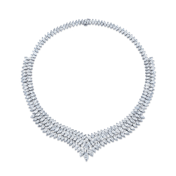 Marquise Diamond Collar Necklace