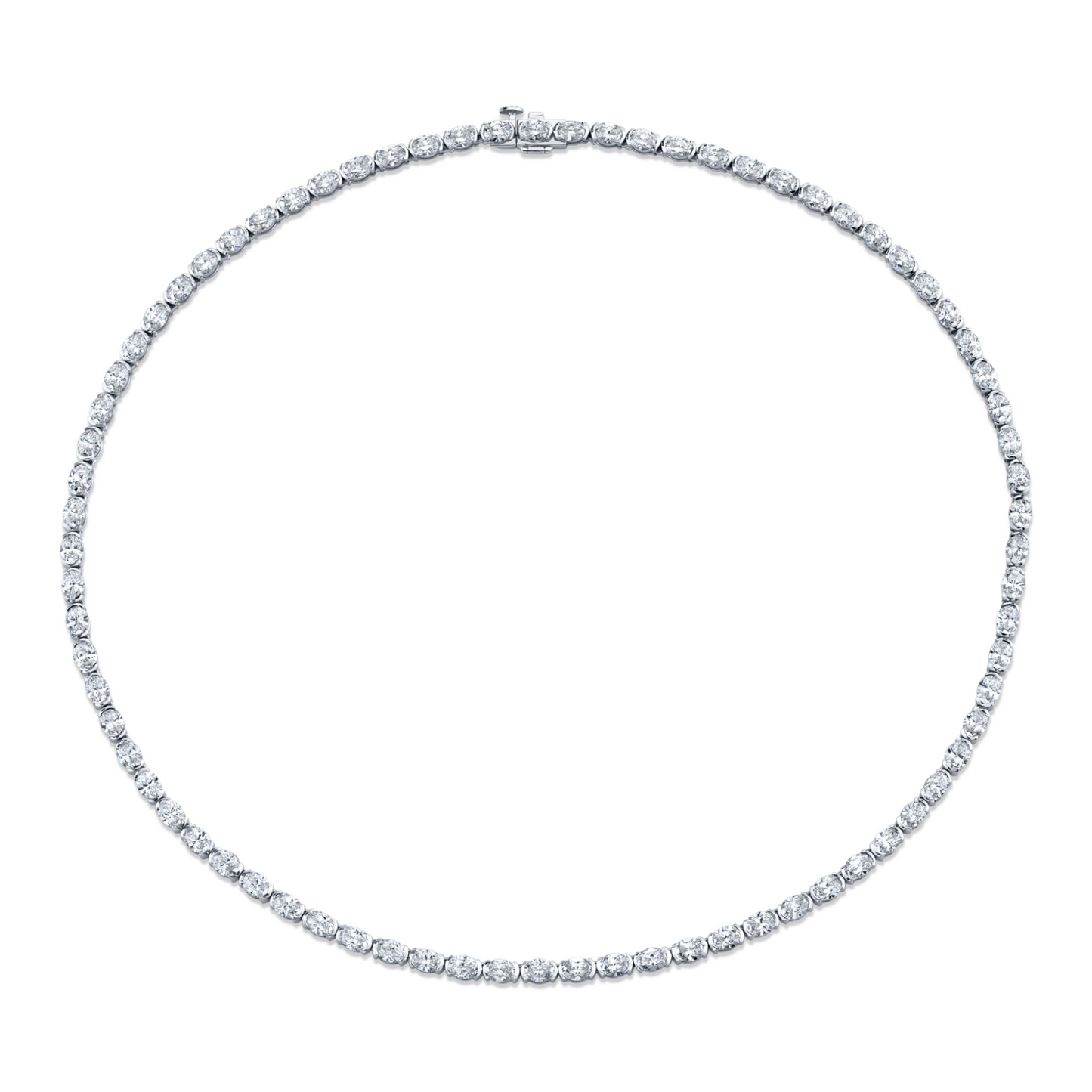 14.65 Carat Oval Cut Diamond Necklace