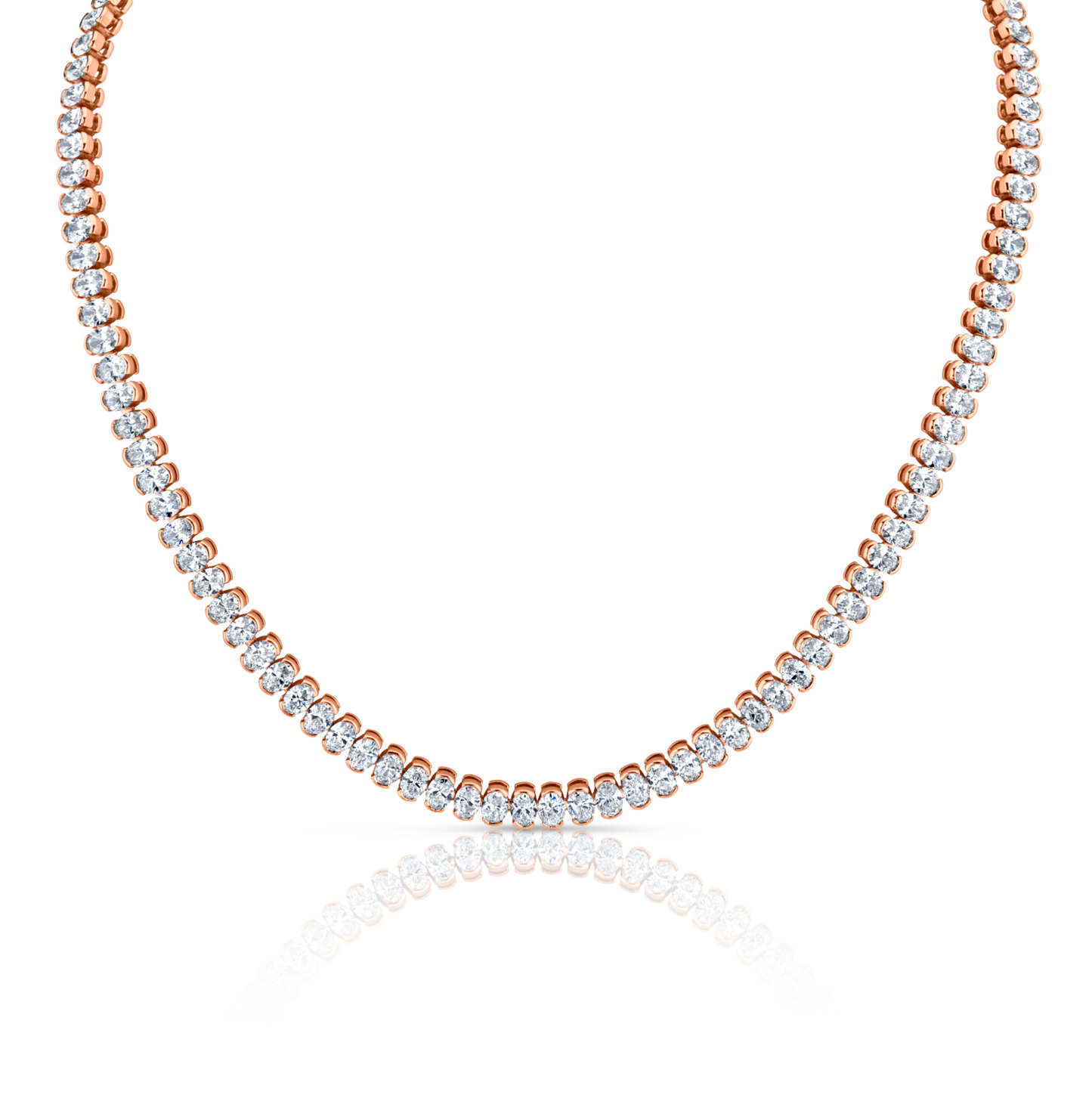 22.46 Carat Oval Cut Diamond Necklace