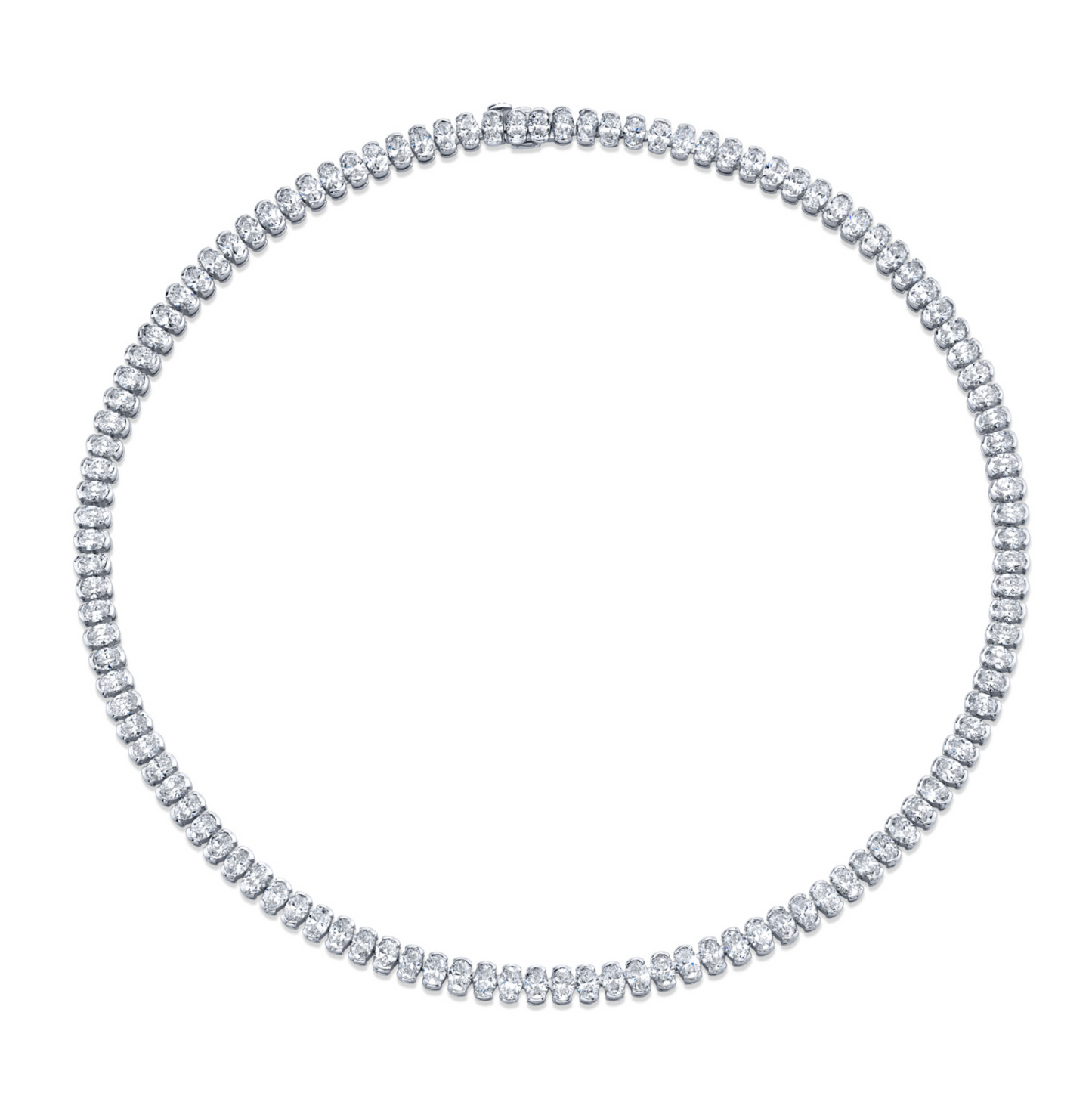 22.46 Carat Oval Cut Diamond Necklace