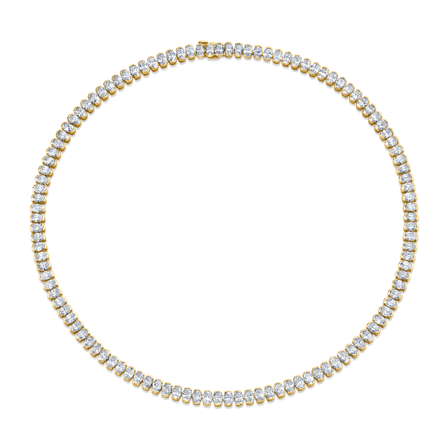 22.46 Carat Oval Cut Diamond Necklace