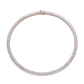 27.66 Carat 18k Yellow Gold Straight Line Necklace