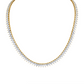 27.66 Carat 18k Yellow Gold Straight Line Necklace