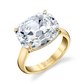9.18 Carat 18k Yellow Gold Cushion-Cut Diamond Ring