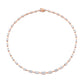 Graduated Emerald Cut Diamond Necklace