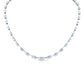 Graduated Emerald Cut Diamond Necklace