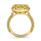 15.12 Carat Pear Shape Fancy Light Yellow Diamond Ring