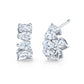 Pear Shape Diamond Huggie Earrings